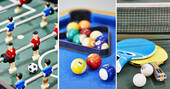 Fun for all the family at the games room at Brownscombe in Devon