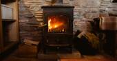 Main source of heat comes from the wood-burner