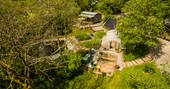 A birds-eye view of your very own piece of land at Carpenter Cabin in Devon