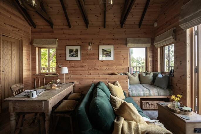 Living room and dining table