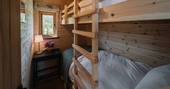 The Nest cabin bunk beds, Stoodleigh, Devon, England