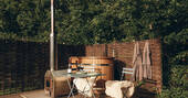 Wood-fired hot tub