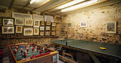 The games room for rainy days at Vintage Vardos in Devon