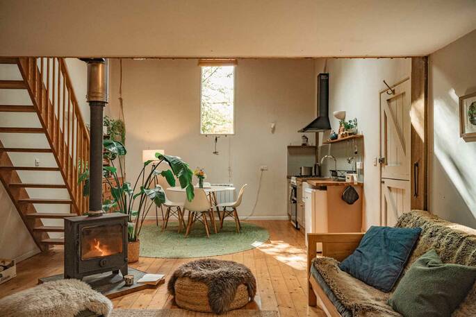 Open plan interior view