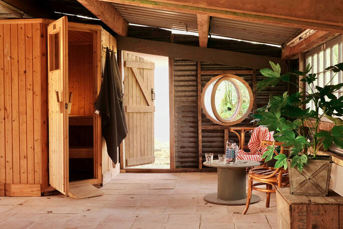 Great Burrow Cottage adjacent barn