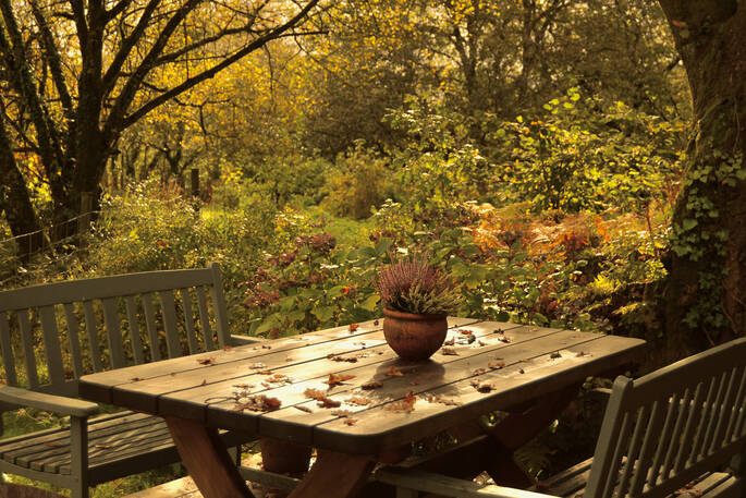 Great Burrow Cottage outdoor dining (2)