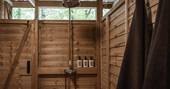 Heartwood cabin truffle shower, Honeydown at Hatherleigh, Devon