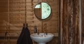 Heartwood cabin truffle sink, Honeydown at Hatherleigh, Devon
