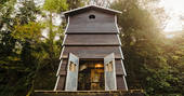 humble bee cabin oakhampton devon england uk glamping exterior beehive structure