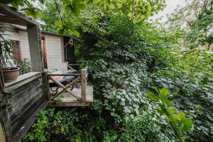 Balcony overlooking greenery