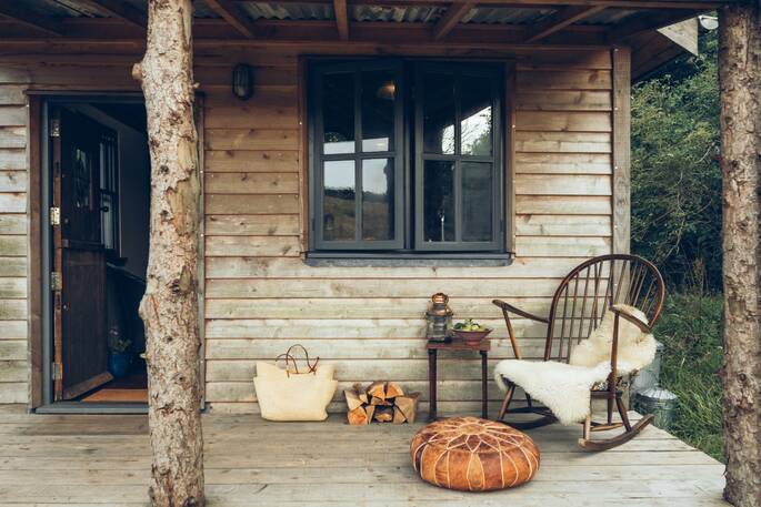 2 - Front porch of the cabin