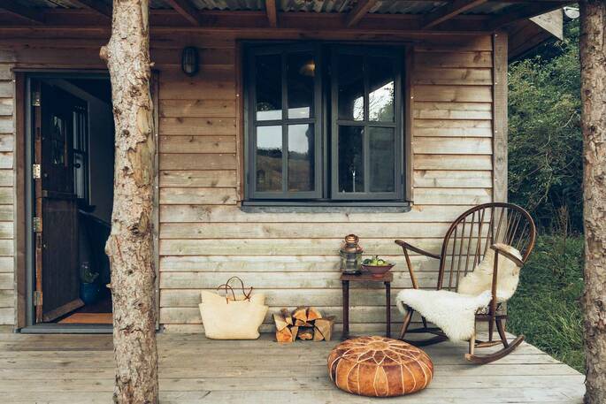 2 - Front porch of the cabin