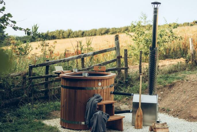 3 - Wood-fired hot tub