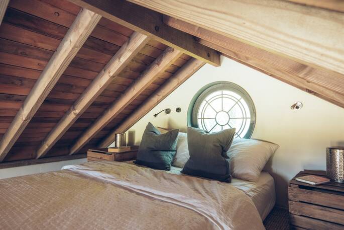 7 - Double bed up on the mezzanine