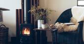 9 - Wood burner in the living area
