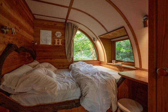 The Hideaway at Pickwell treehouse in Devon