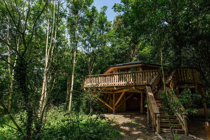 The Den Treehouse at Pickwell Manor in Devon