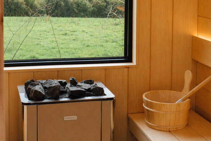 Cosy Sauna with Countryside View