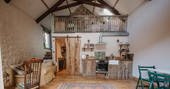 Hay Barn interior, Dartmoor, Devon