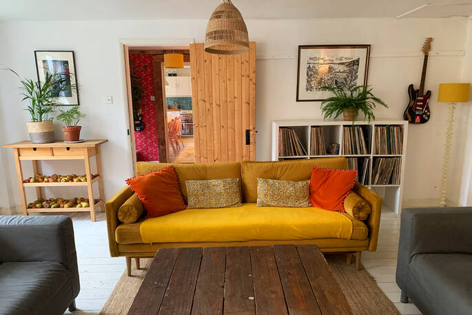 Living room view view to kitchen