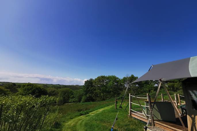 Taw View, Welcombe Meadow safari tents, High Bickington, Umberleigh, Devon