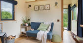 The Heron cabin sofa, Sturminster Newton, Dorset