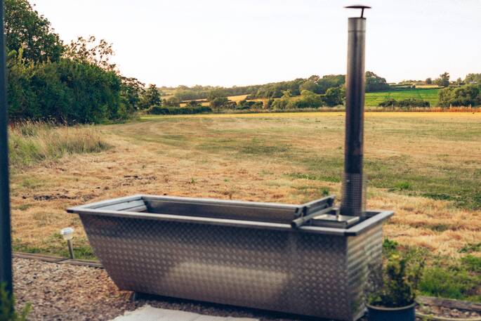 2 - Wood-fired hot tub