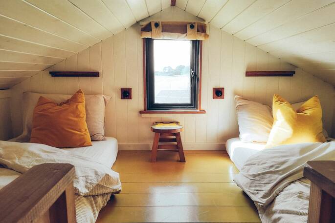 8 - two single beds up on the mezzanine