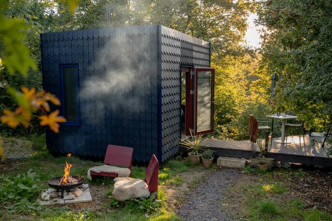 Front exterior of The Bide Nest