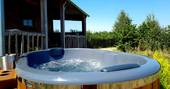 hot tub at Gold Panners, Blandford Forum, Dorset