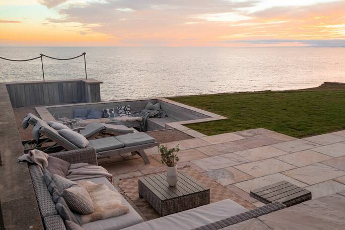 Outdoor lounging area