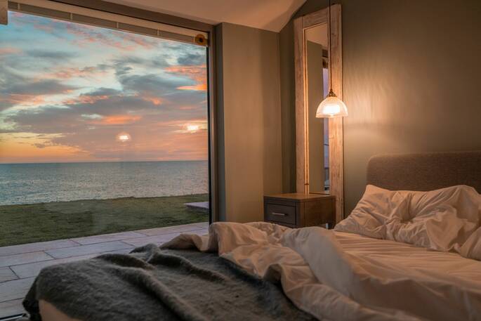 Sunset view from bed