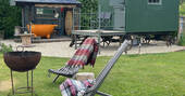 Outdoor seating and fire pit