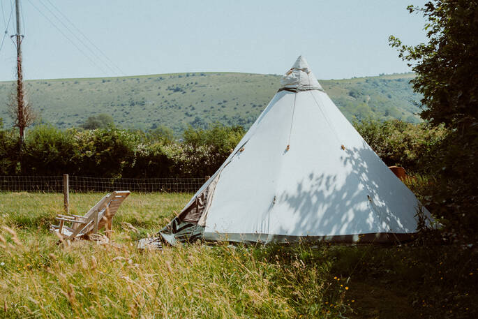 Woody & Iris Tipi with additional bed