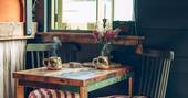 Dining table inside