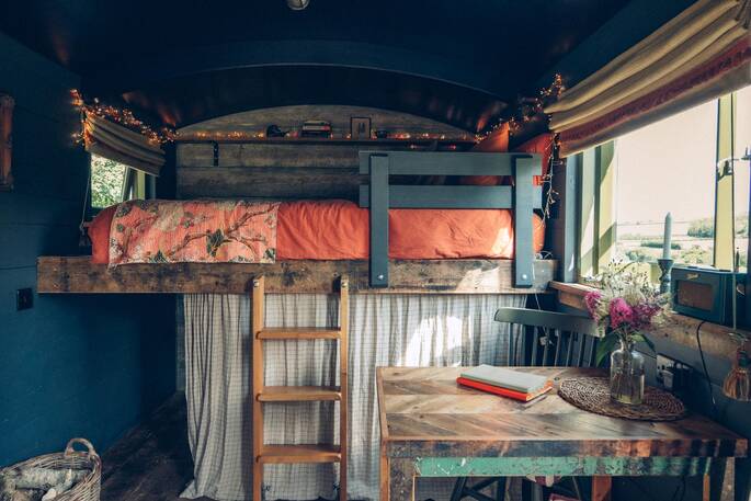 Interior showing king size bed
