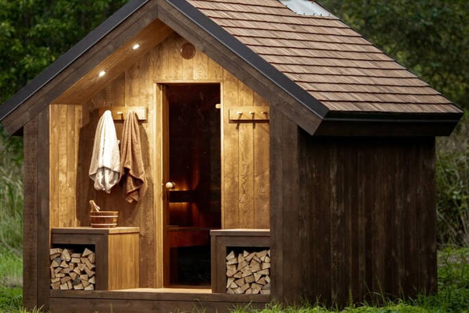 Sauna at Little Long Cabin