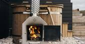 Private wood-fired hot tub