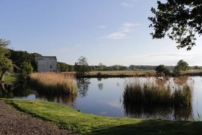 Incredible views over the lake at The Shepherds Hide in Essex