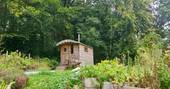 Tay's shepherds hut at Campwell at Cherry Wood in Gloucestershire