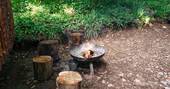 Private firepit area