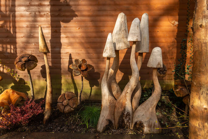 mushroom sculptures