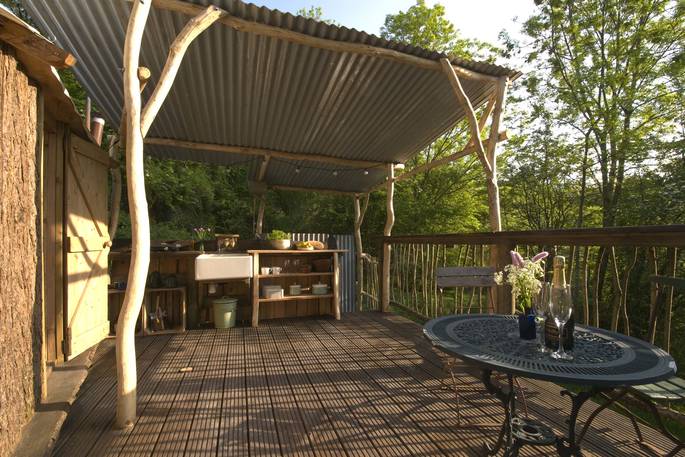 Gold Rush Cabin at Westley Farm in Gloucestershire 