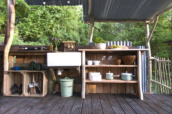 Gold Rush Cabin at Westley Farm in Gloucestershire 