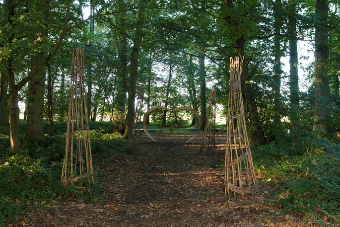 Try your hand at bush craft before having a forest fire dinner at Wild Wood Bluebell in Gloucestershire