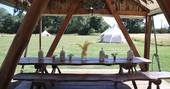 Munday's Meadow group camp glamping, Donnington, Gloucestershire