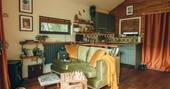 Living area and kitchen