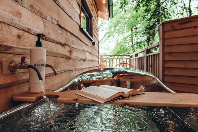 View from the outdoor bath