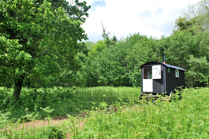 old winchester shepherd's hut hambledon