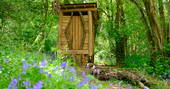 Onsite compost loo at Brook House Woods in Herefordshire